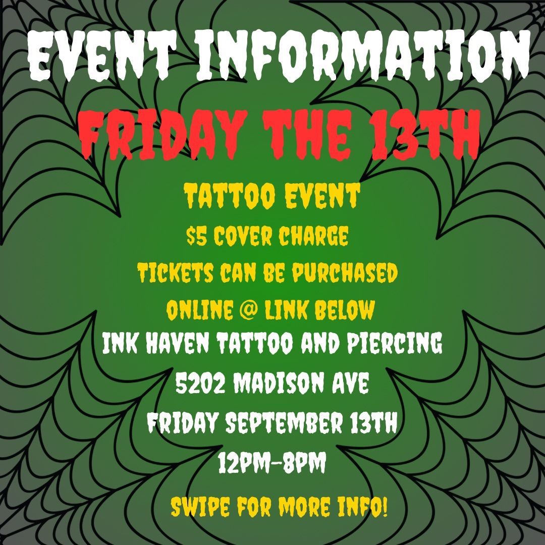 Friday The 13th Tattoo Flash Event