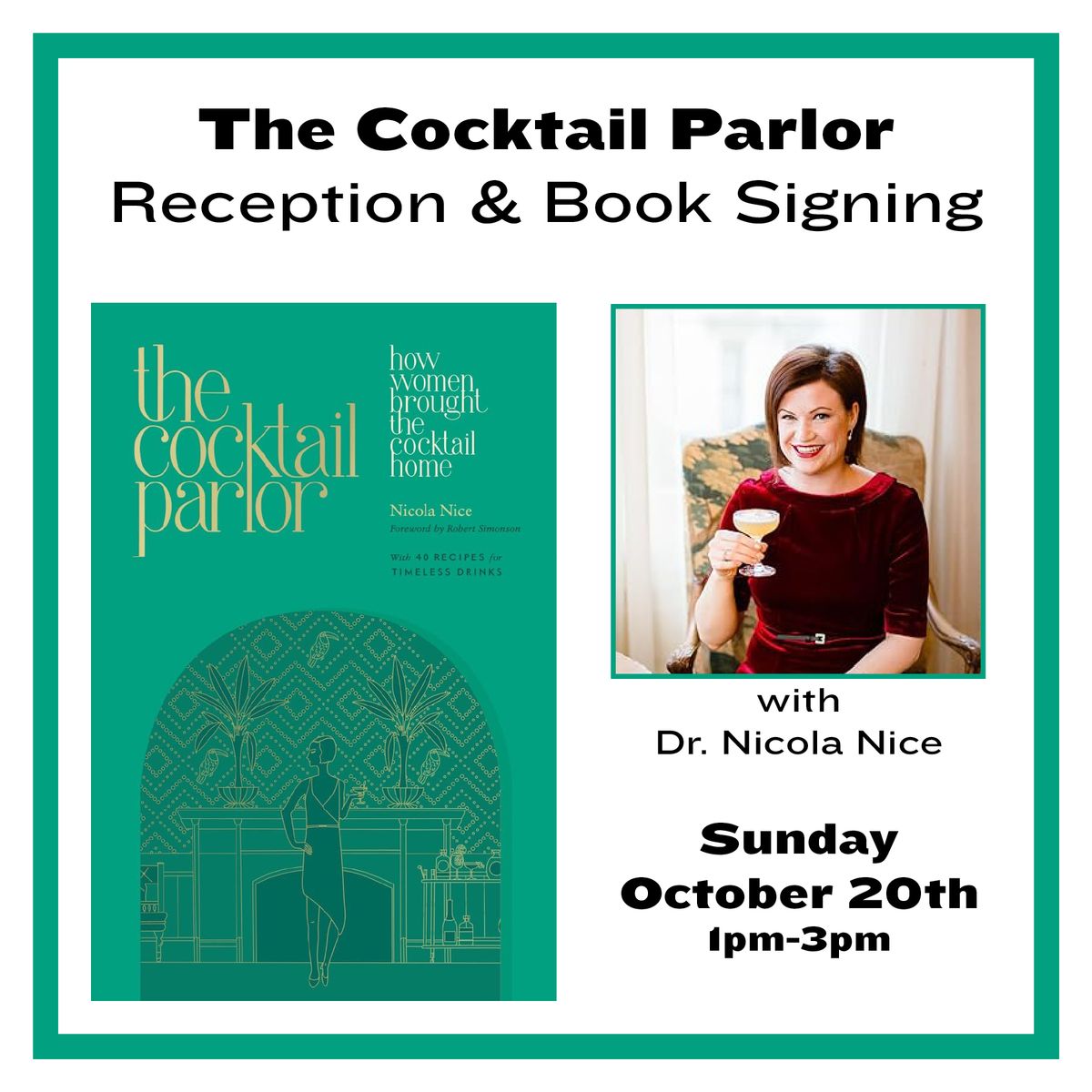 The Cocktail Parlor - Author Talk & Book Signing