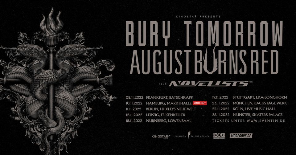 Bury Tomorrow & August Burns Red I M\u00fcnchen, Backstage Werk