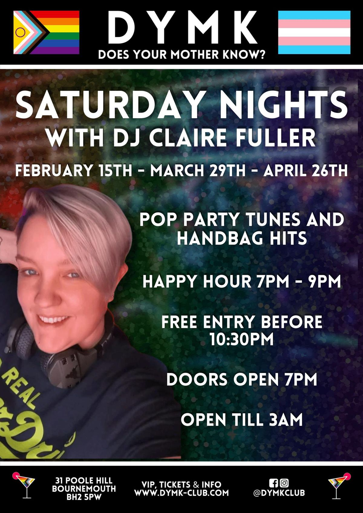 DJ CLAIRE FULLER! - DYMK Nightclub - OPEN TILL 3AM!