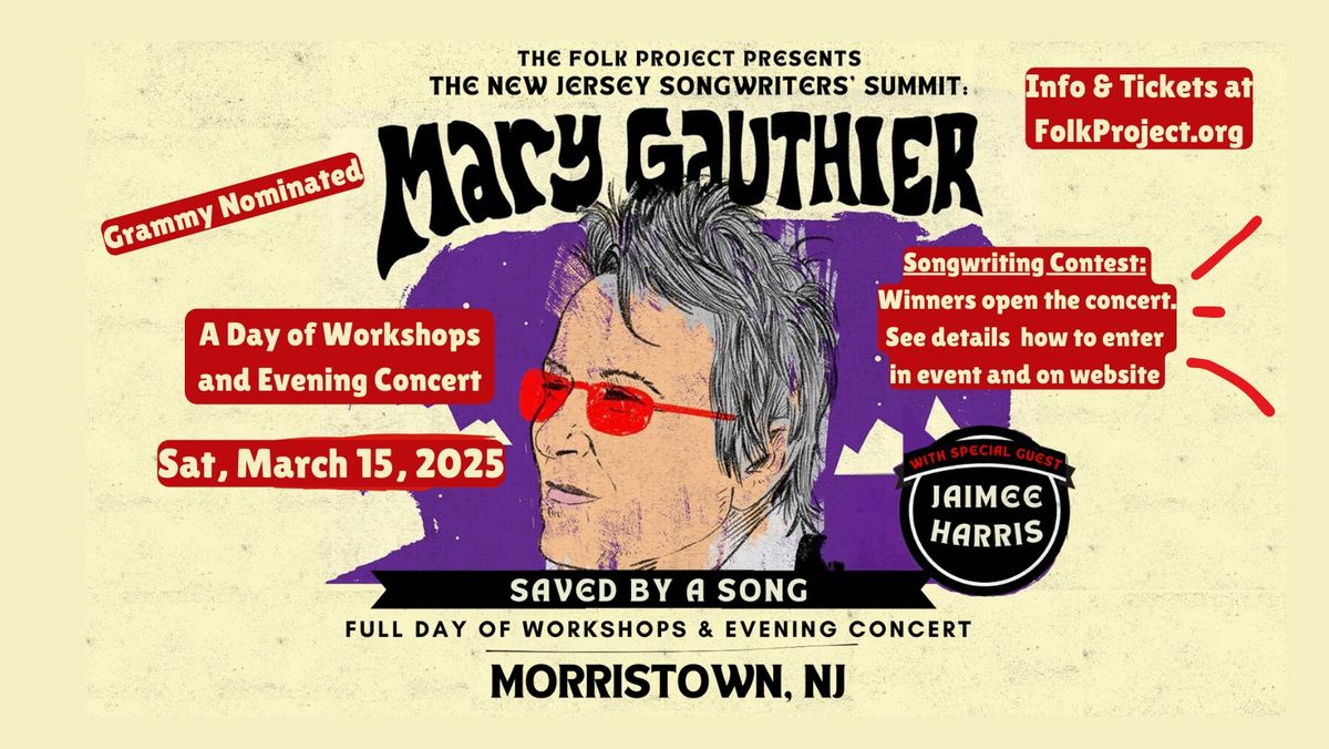 The New Jersey Songwriters\u2019 Summit: "Saved by a Song" with Mary Gauthier and Jaimee Harris