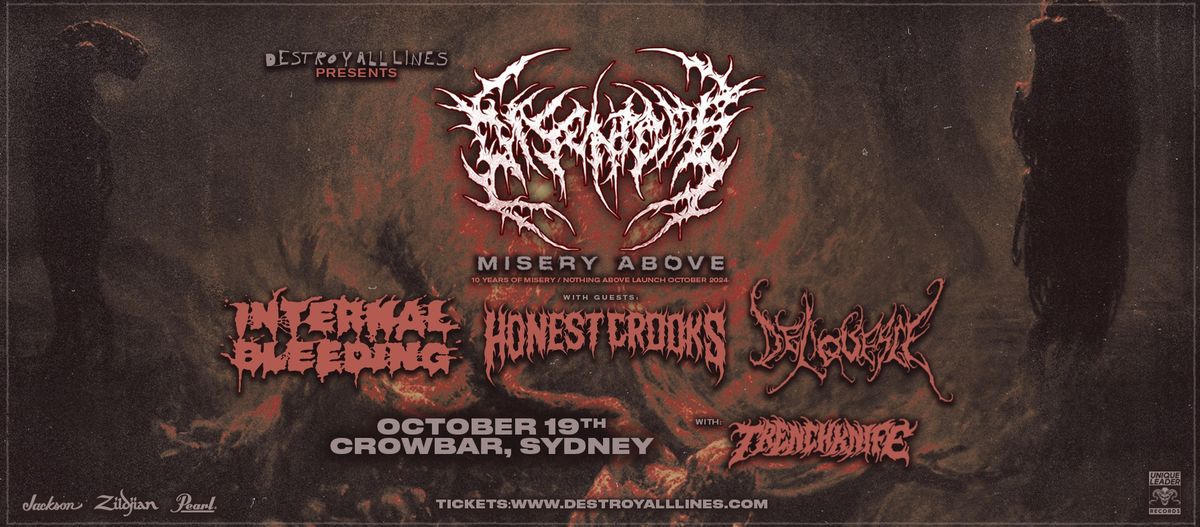 Disentomb  | Sydney | Misery Above Tour October 2024 | with Internal Bleeding & more! 