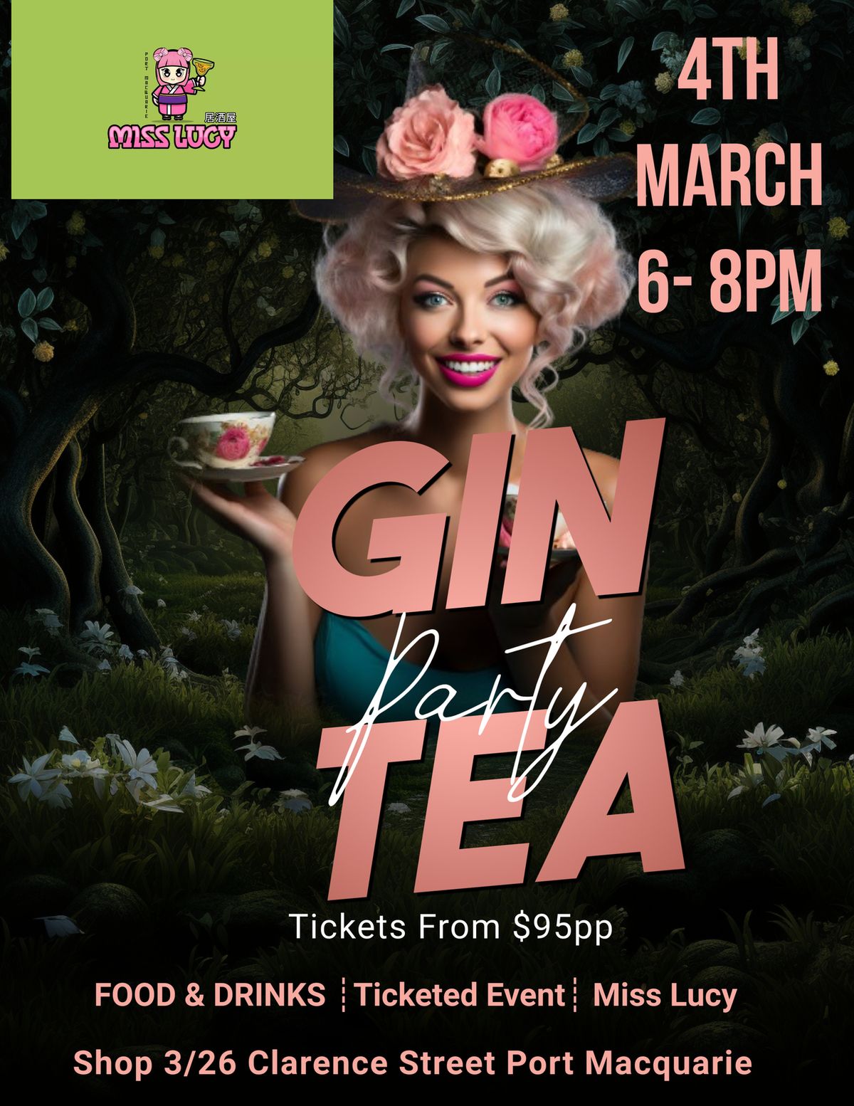 Gin Tea Party At Miss Lucy