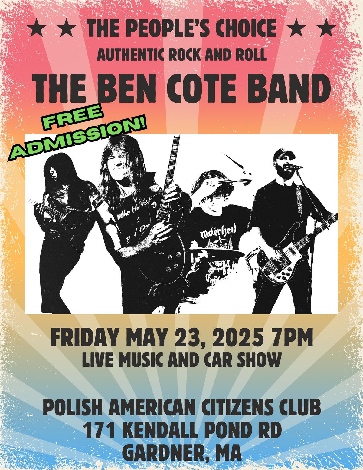 The Ben Cote Band @ The PACC (Gardner, MA)