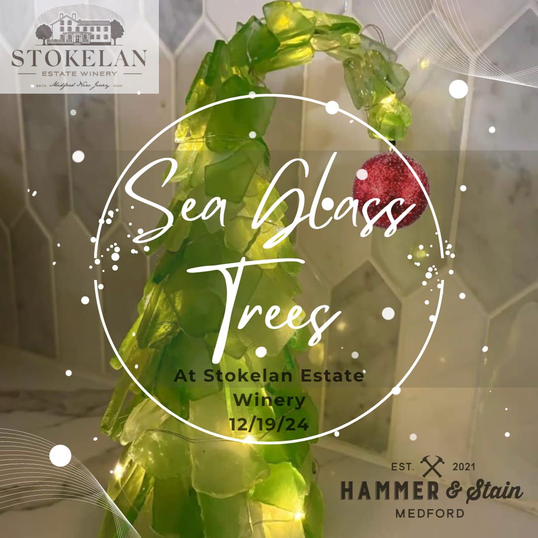 Sea Glass Holiday Trees at Stokelan Winery