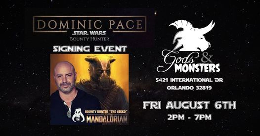 Dominic Pace, Mandalorian's GEKKO Signing Event