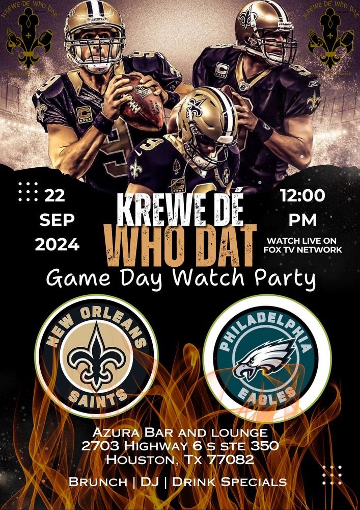 KDWD WATCH PARTY - SAINTS \u269c\ufe0fVS EAGLES \ud83e\udd85 