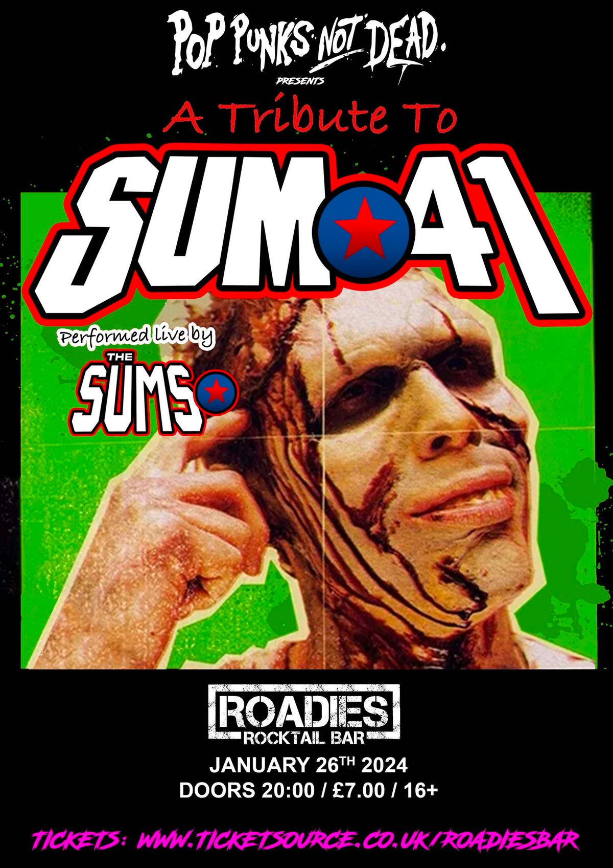 PPND! SUM 41 Tribute & Pop punk & Emo after party @ Roadies - Rocktail bar