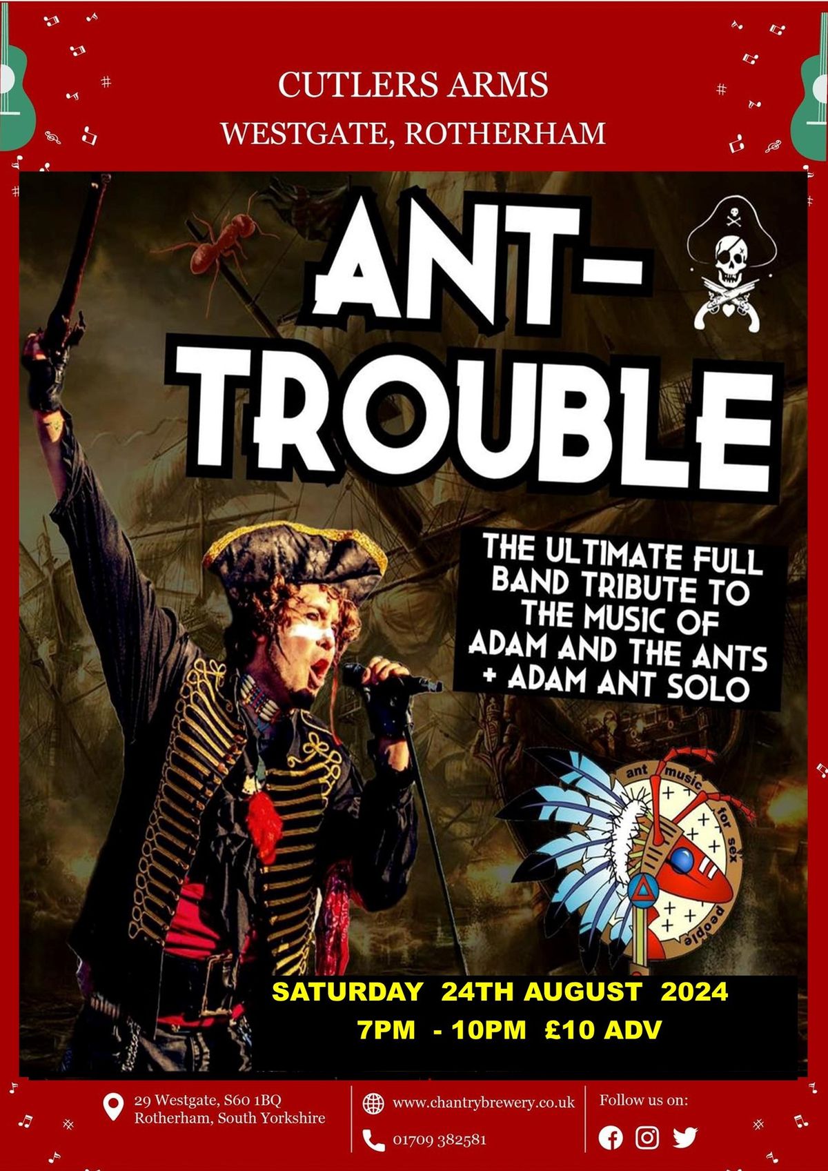  ANT TROUBLE - ADAM ANT TRIBUTE BAND 