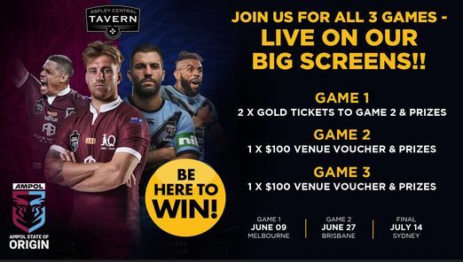 State Of Origin Game 2 Aspley Central Tavern 27 June 2021