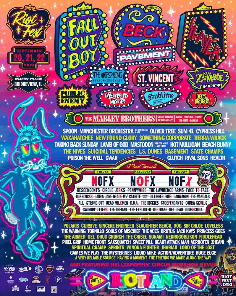 Riot Fest: Fall Out Boy  The Offspring  NOFX & Public Enemy - Friday