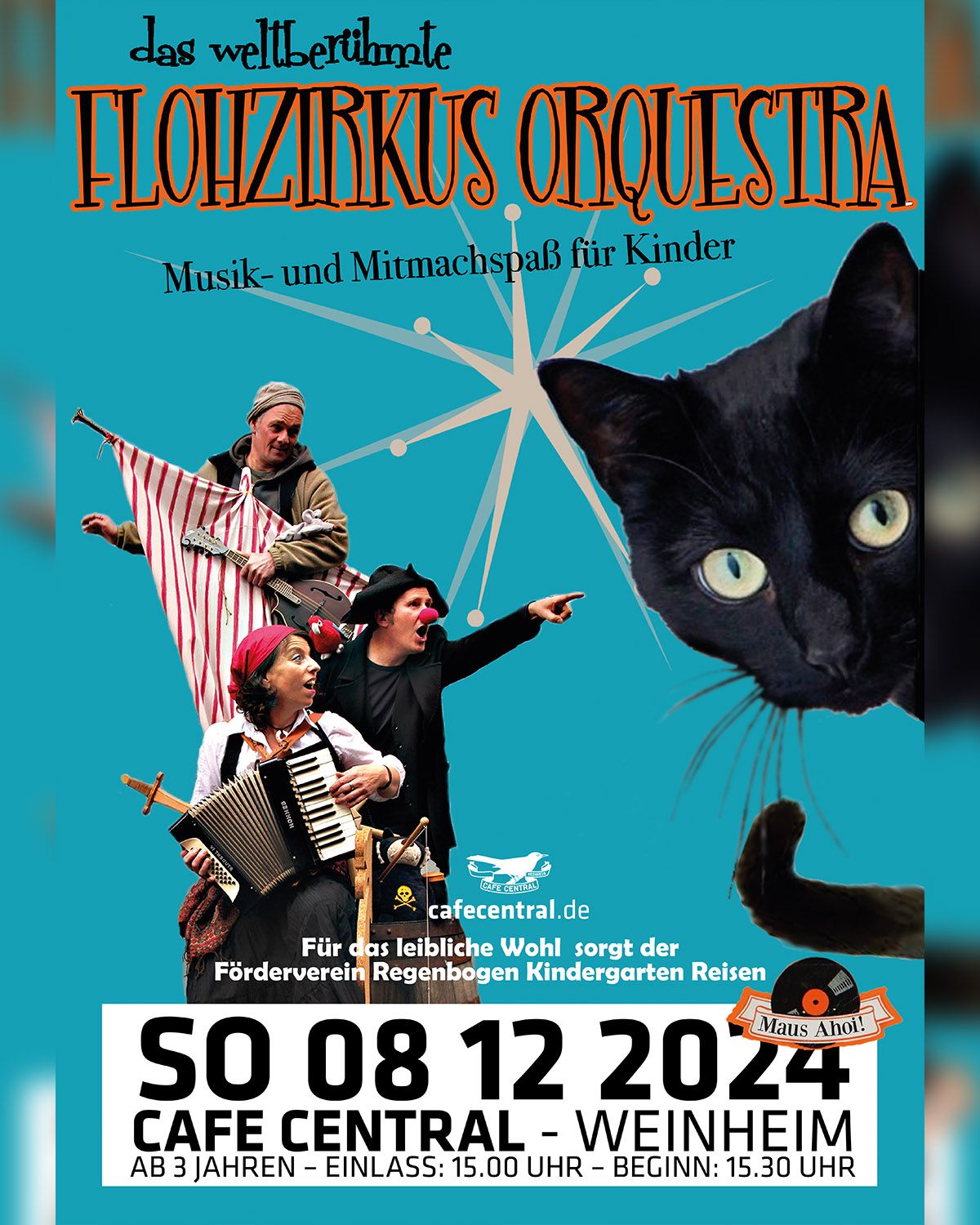 Kinderkonzert: Flohzirkus Orquestra \u2022 Caf\u00e9 Central Weinheim