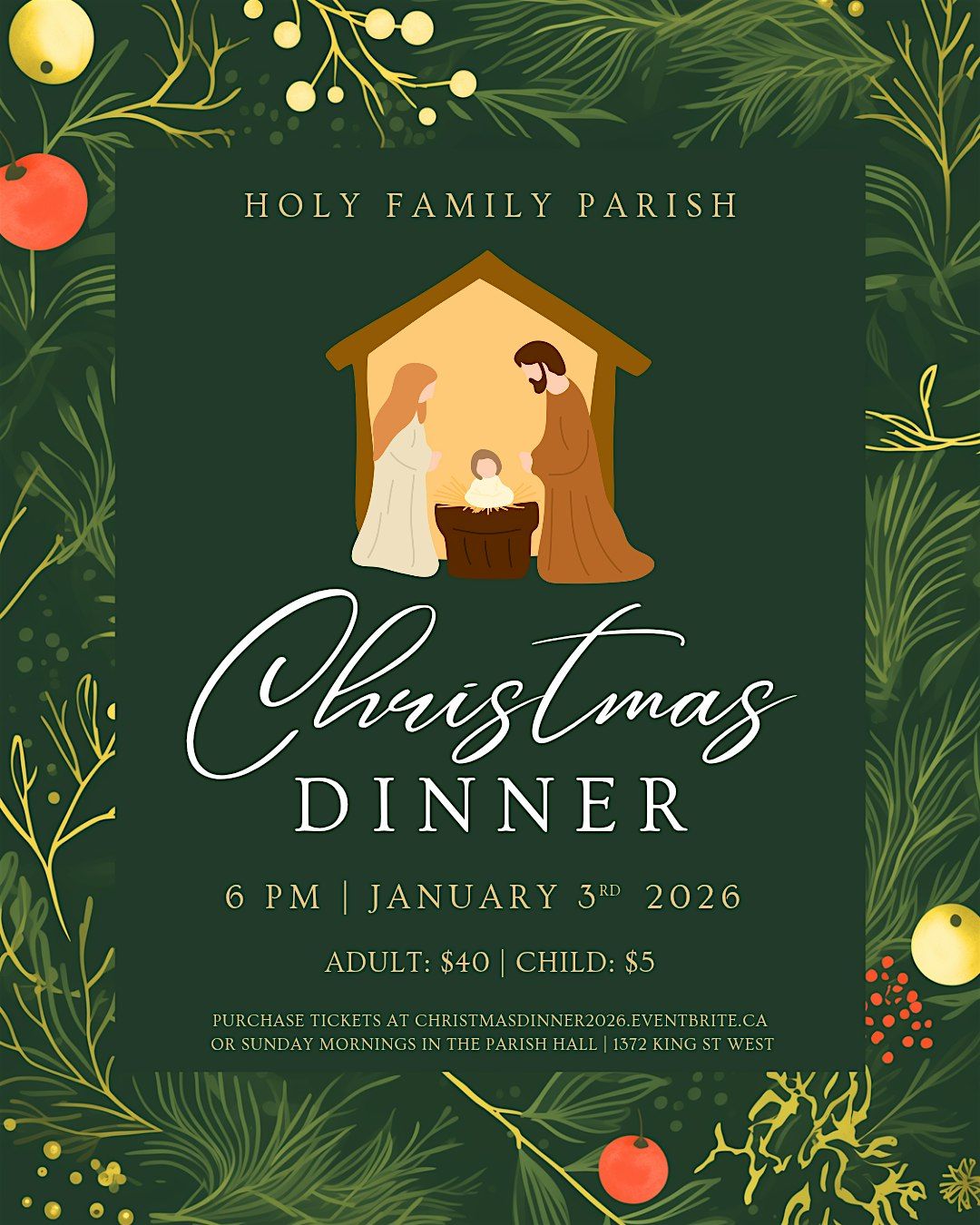 Holy Family Christmas Dinner