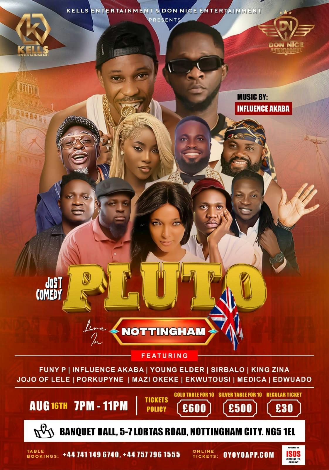 JUST COMEDY PLUTO LIVE IN UK