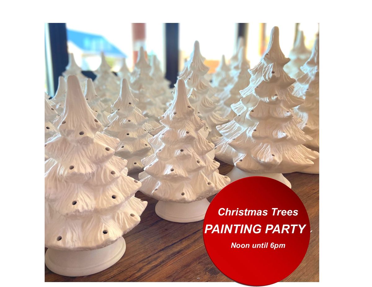 Ceramic ART- Holiday Paint Party- Adults ONLY