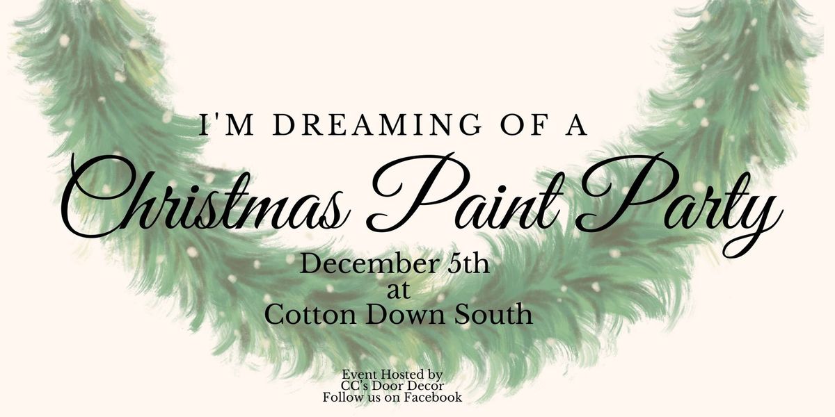 Christmas Door Hanger Paint Party