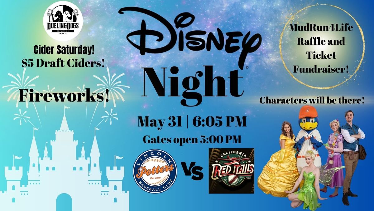 Disney Night w\/ Fireworks & Character Appearances vs. Red Tails