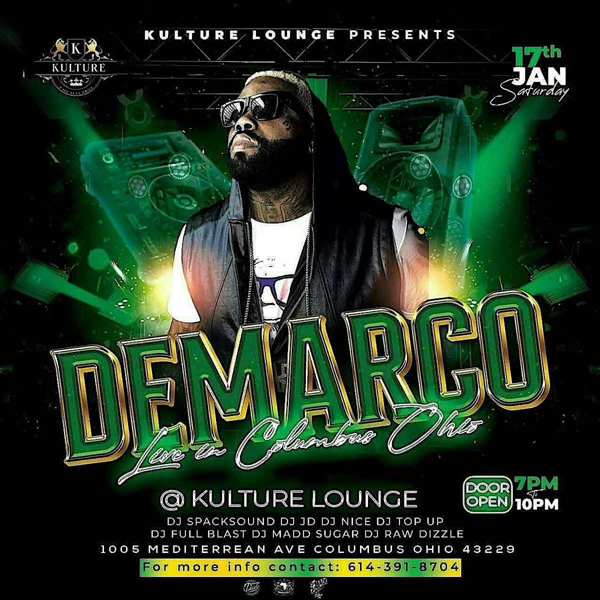 DEMARCO LIVE: SIGNATURE NIGHT AT KULTURE