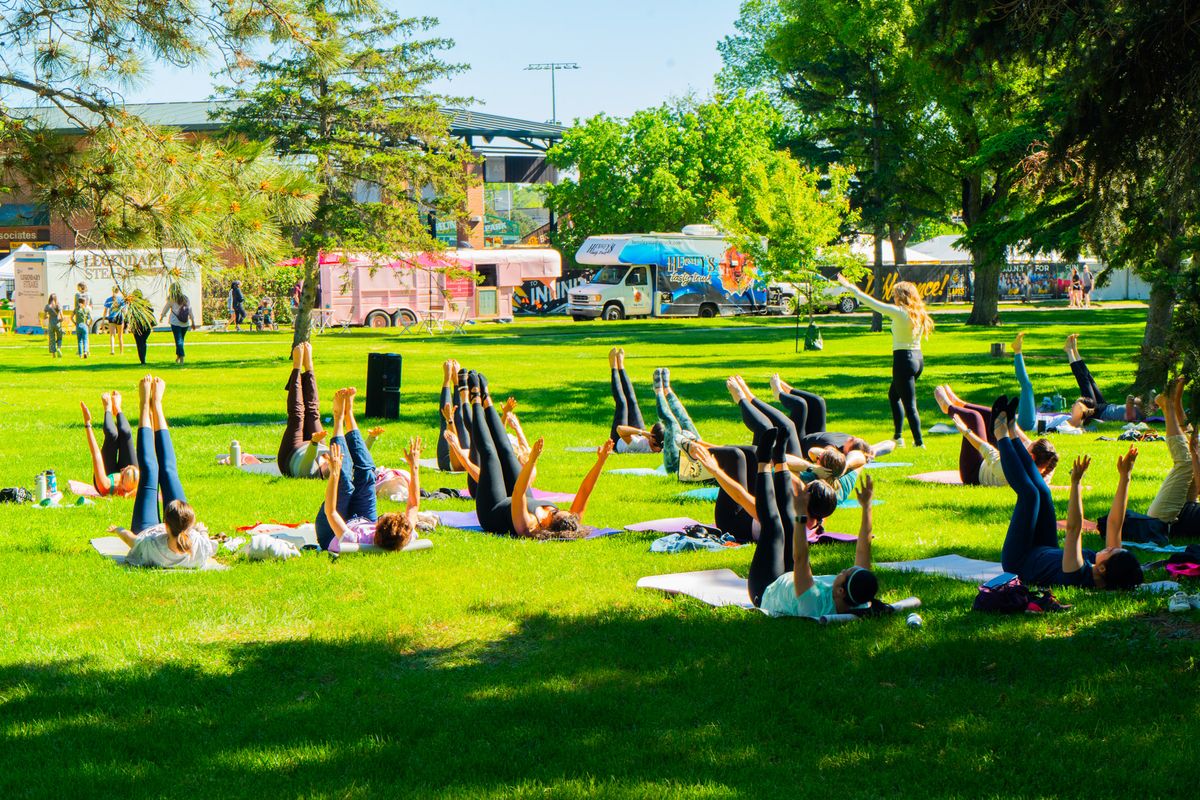 Club Pilates Mat Class at Stonehome Brewing