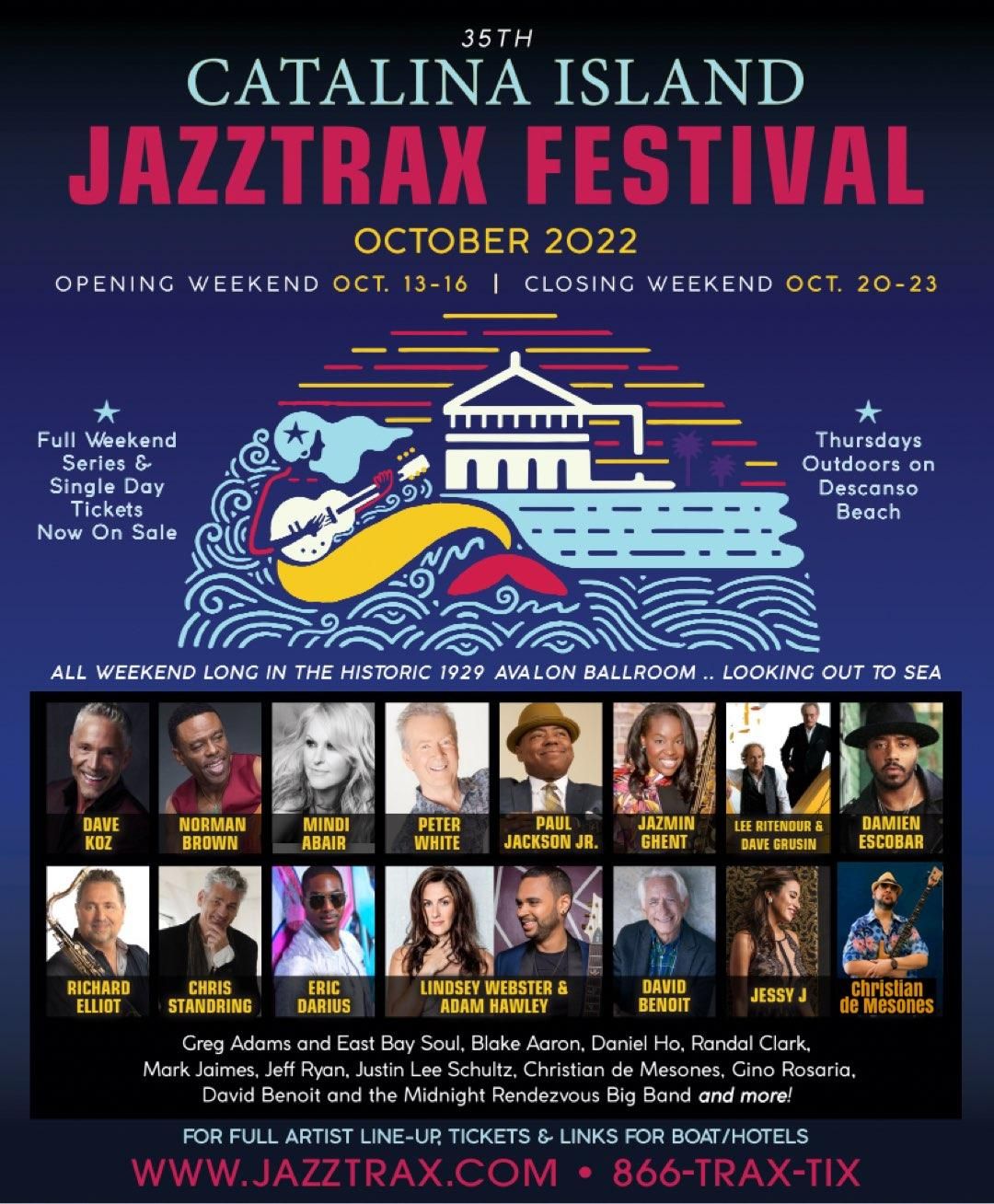 Catalina Island JazzTrax Festival - Friday at Avalon Casino Ballroom