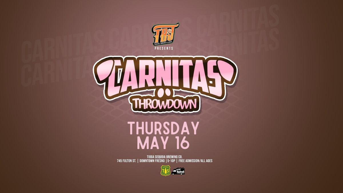 TB&J: Tacos Brews & Jams - Carnitas Throwdown