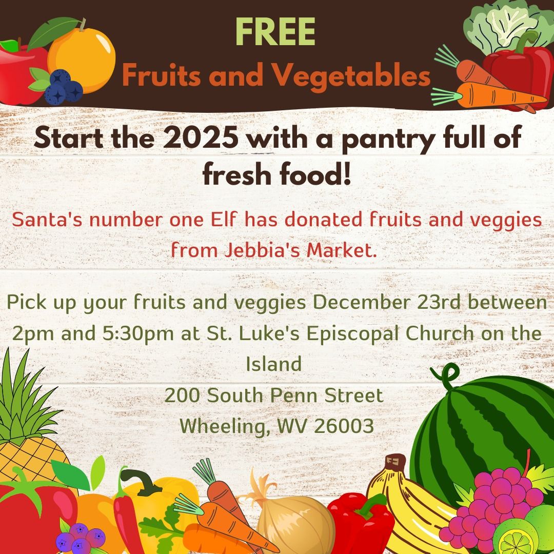 Free Fresh Fruit and Vegetable Giveaway 