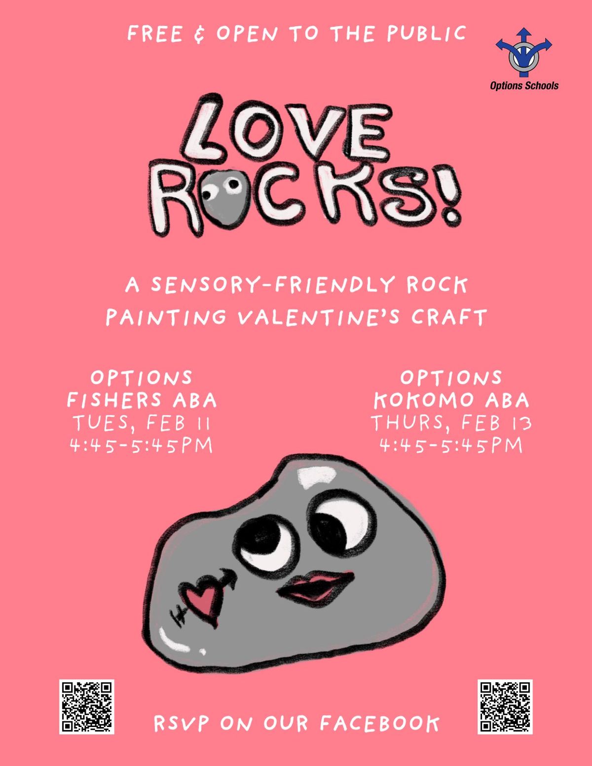 'Love Rocks' Sensory-Friendly Valentine's Craft (Fishers)