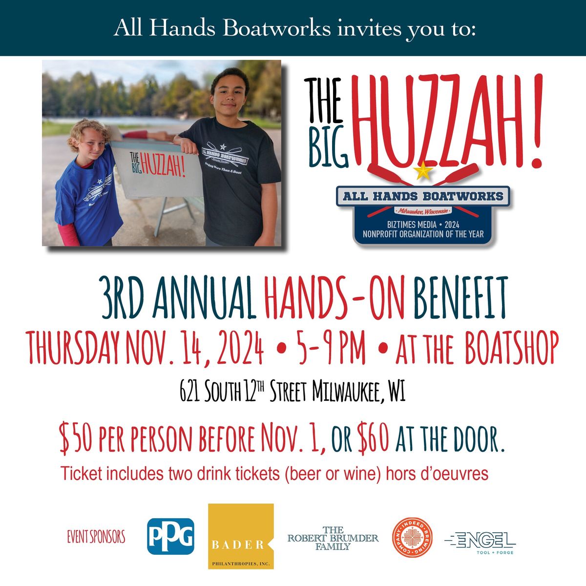 Hands on Benefit for All Hands Boatworks!