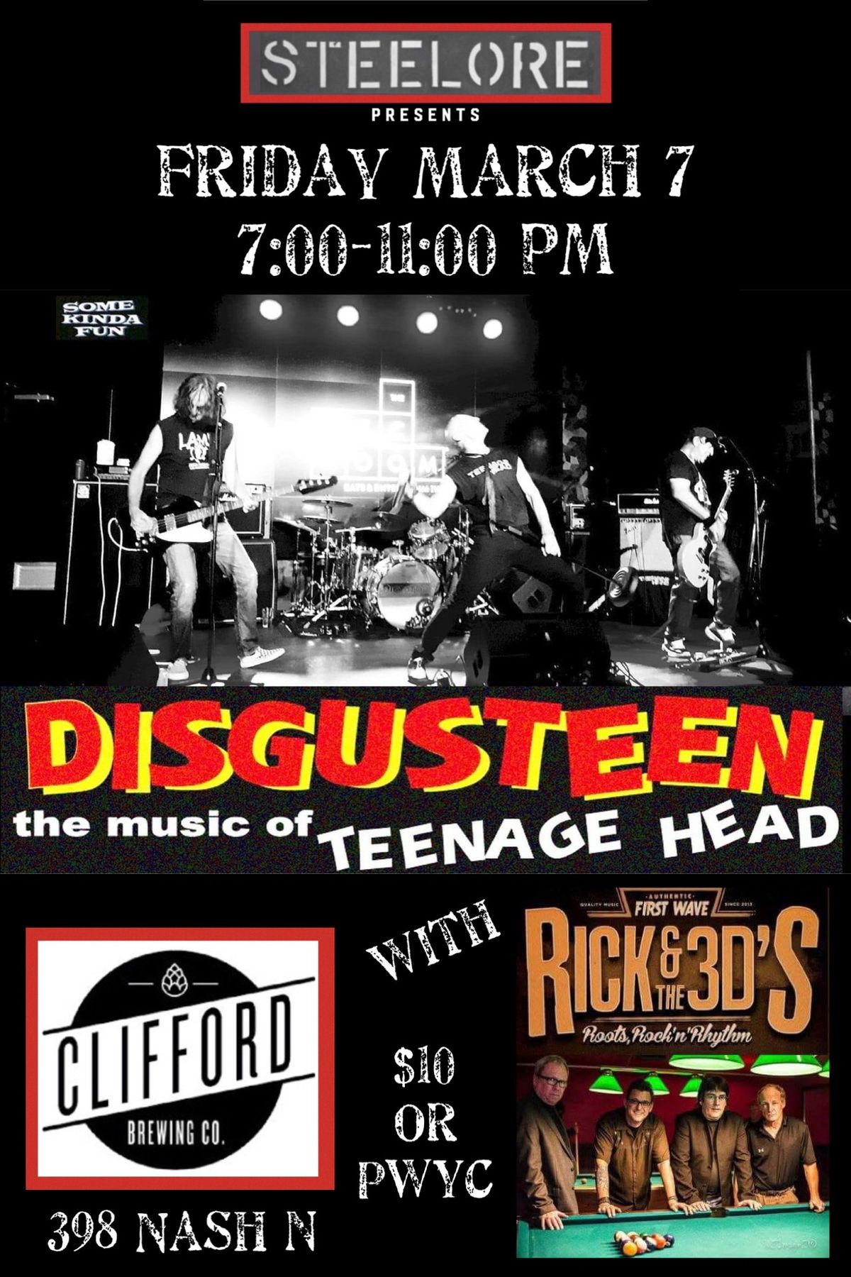 Disgusteen - A Tribute to Teenage Head with Rick & The 3 d's