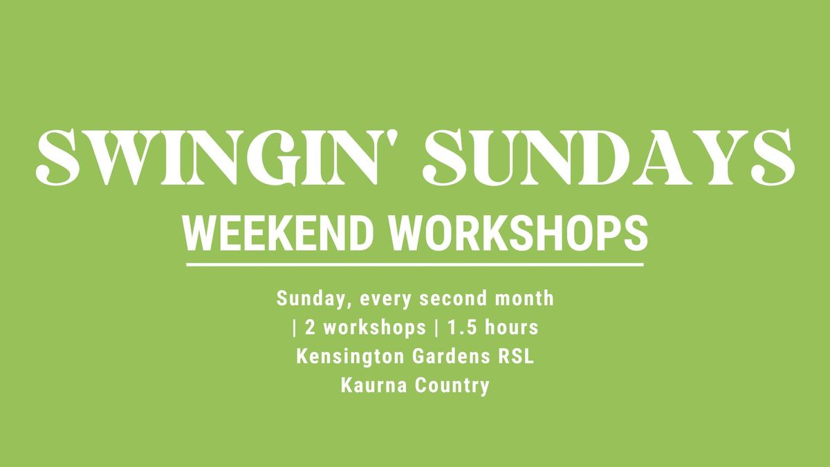 Swingin' Sunday Dance Workshops