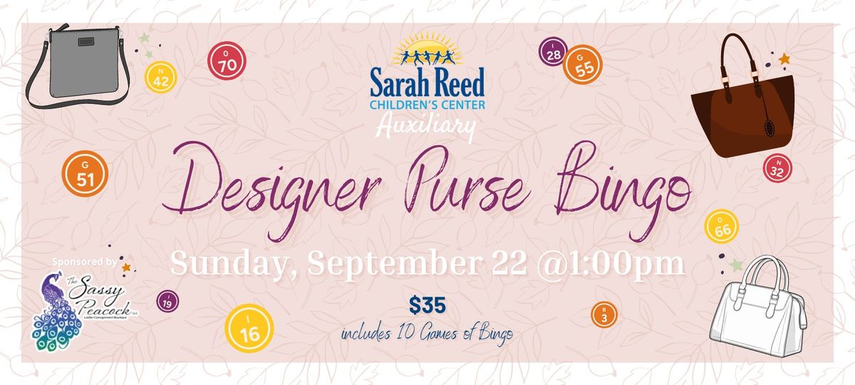 Sarah Reed Auxiliary Designer Purse Bingo