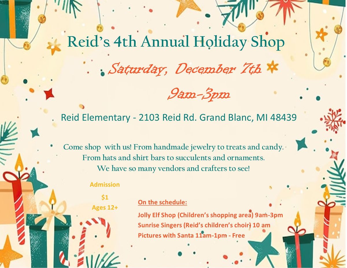 Reid\u2019s 4th Annual Holiday Shop