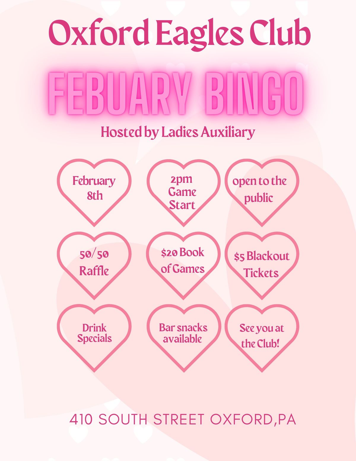 February Bingo! 2\/8