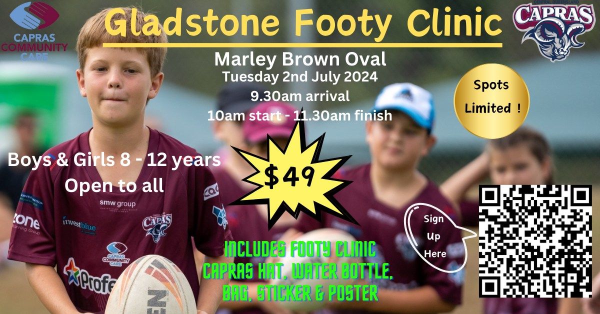 Gladstone School Holidays Rugby League Clinic