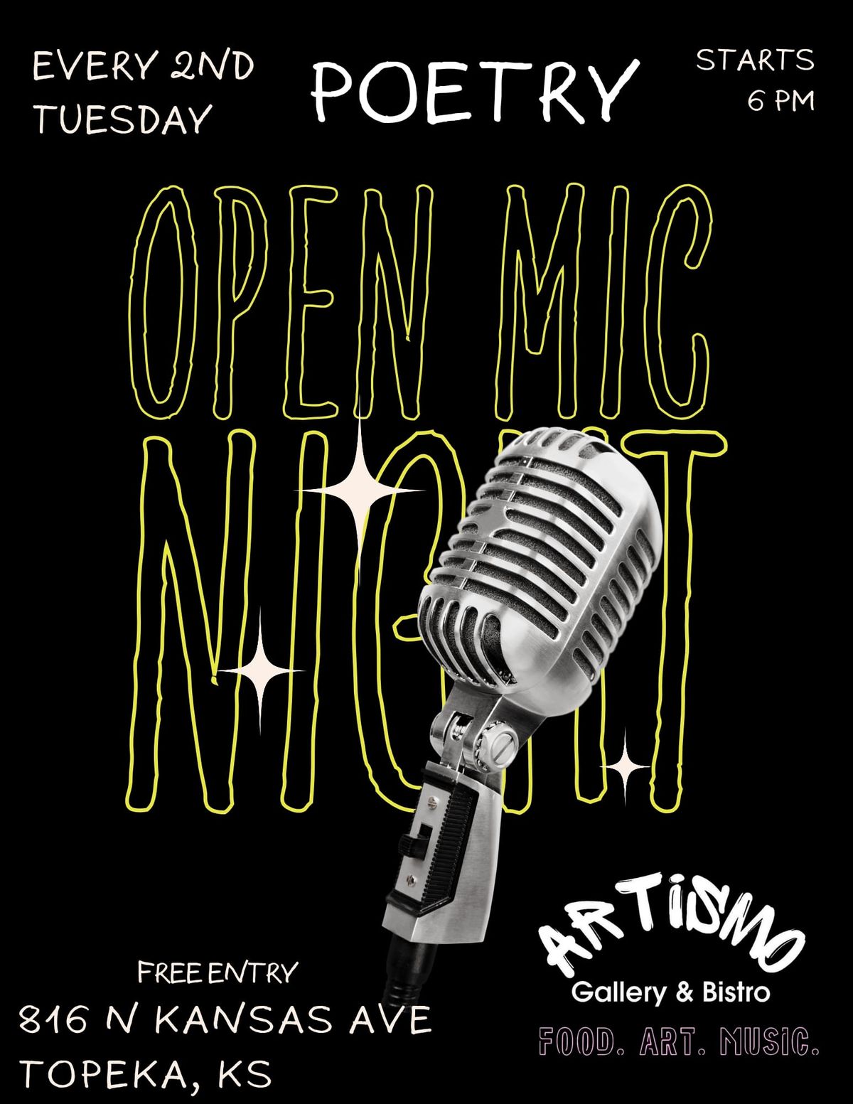 2nd Tuesdays poetry\/spoken word night