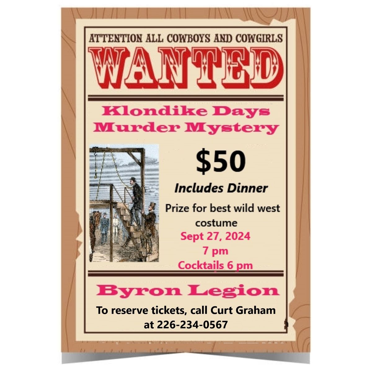 Bryon Legion - Klondike Days Murder Mystery