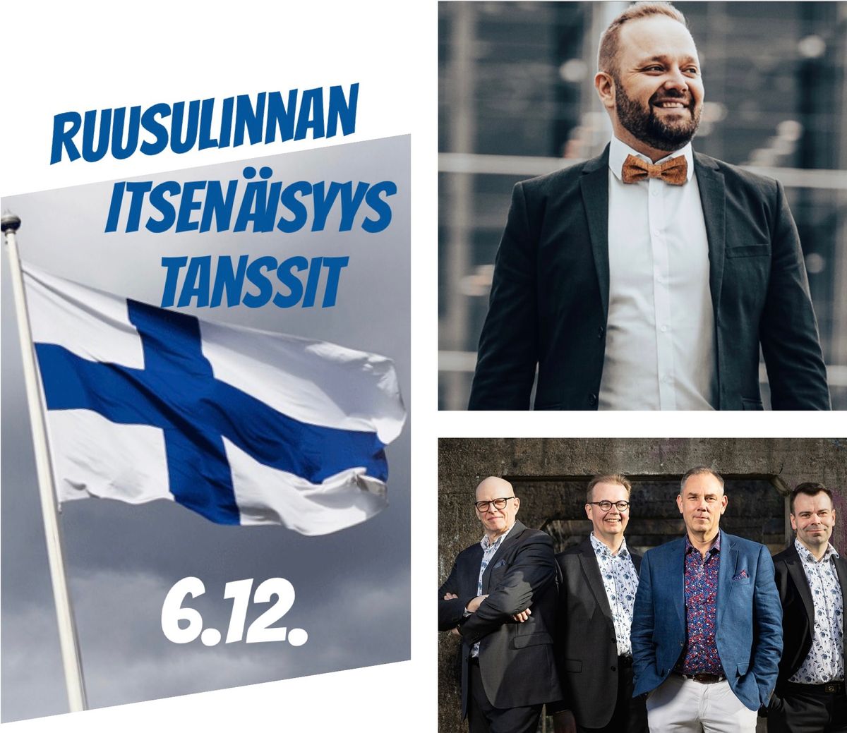 Ruusulinnassa Itsen\u00e4isyysp\u00e4iv\u00e4n\u00e4 6.12. ANTTI AHOPELTO & Etiketti ja JARKKO YLI-SIKKIL\u00c4 & Soiva