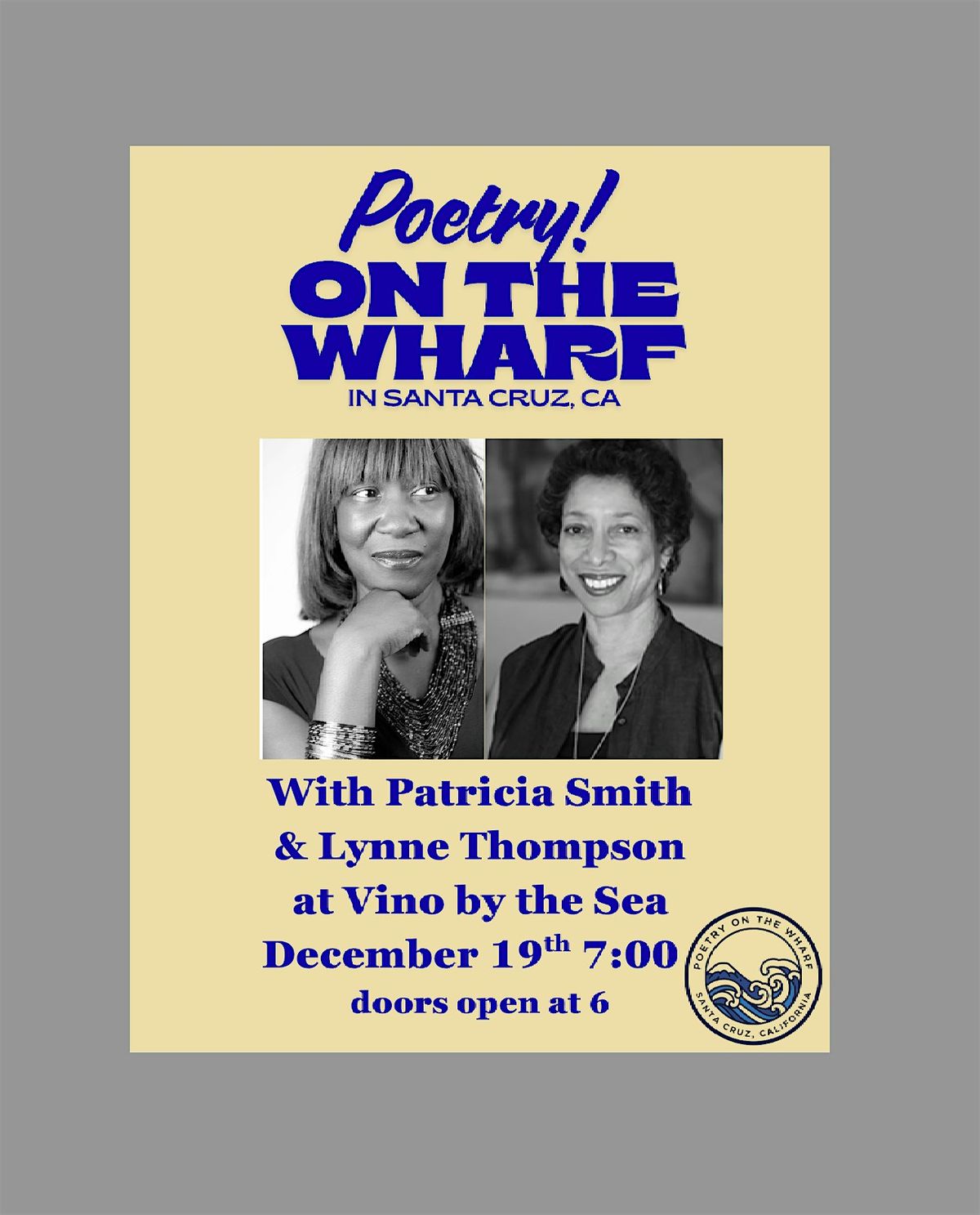 Patricia Smith and Lynne Thompson: Poetry Reading, Conversation and Party !