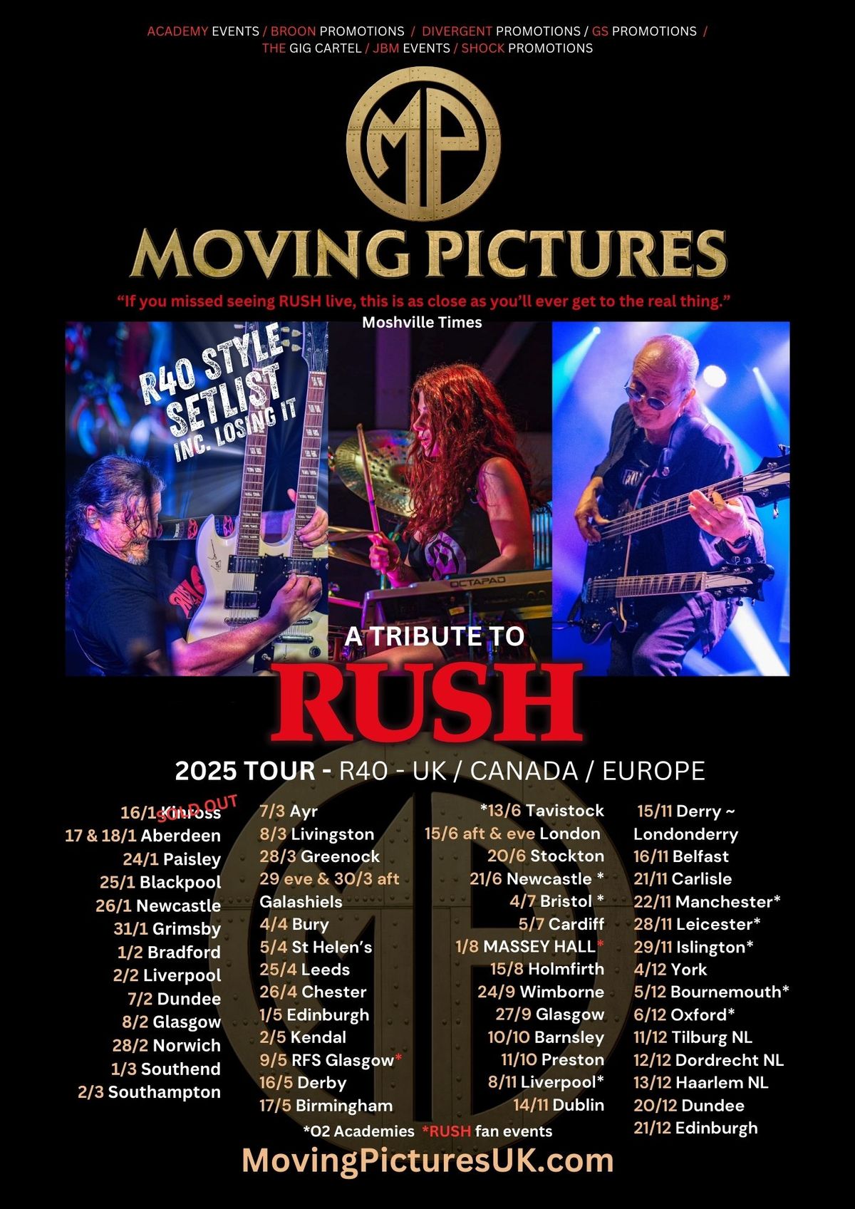 MOVING PICTURES - RUSH TRIBUTE - THE CAVERN, LIVERPOOL