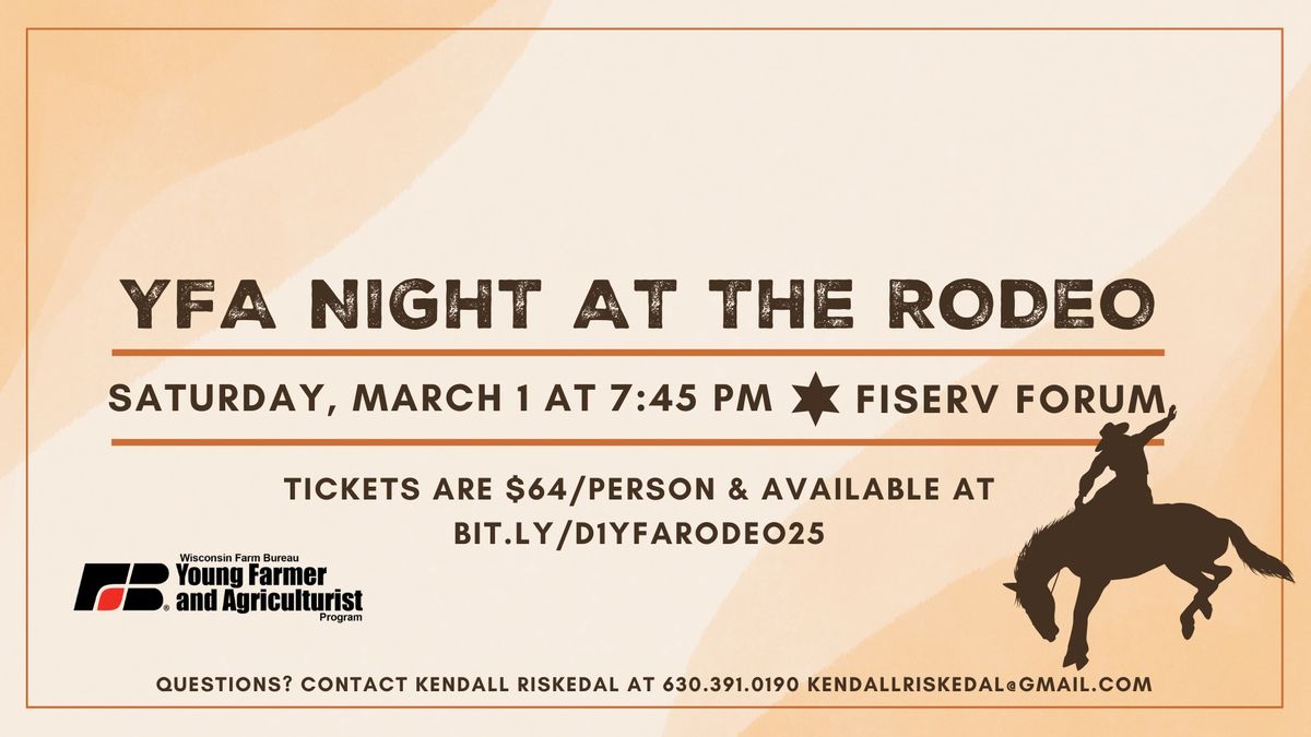 District 1 YFA Night at the Rodeo