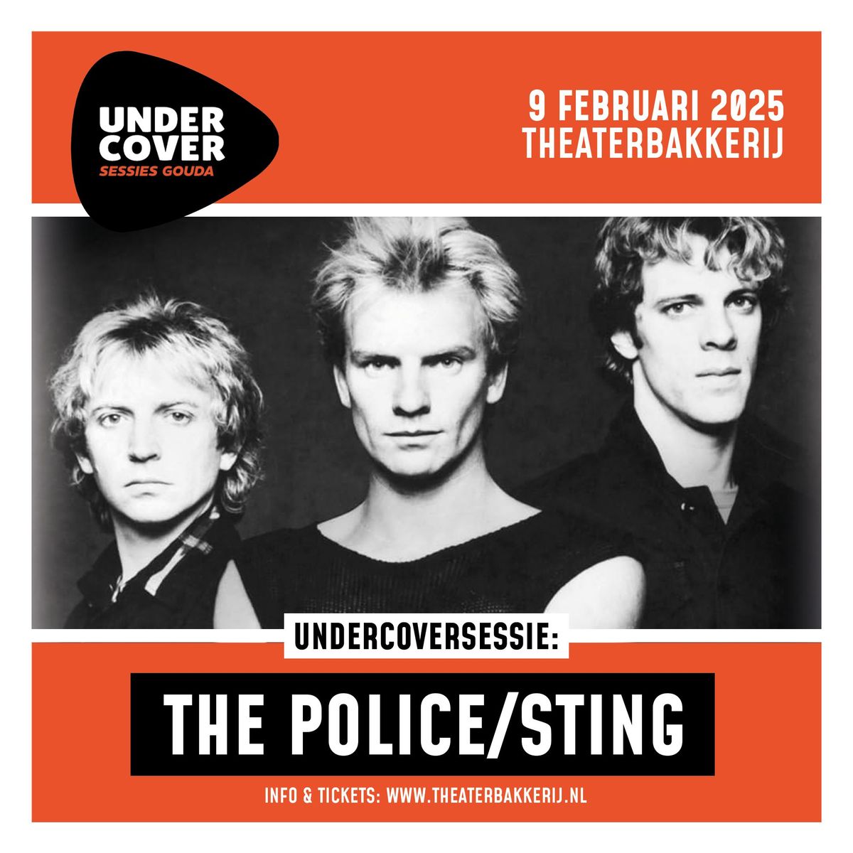 Undercoversessie: The Police \/ Sting | De Theaterbakkerij