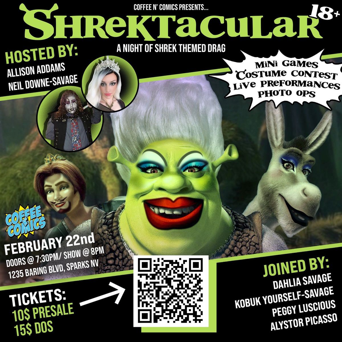 Shrektacular at Coffee n' Comics