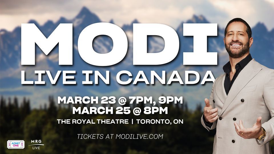 3 SHOWS! Modi Live in Toronto