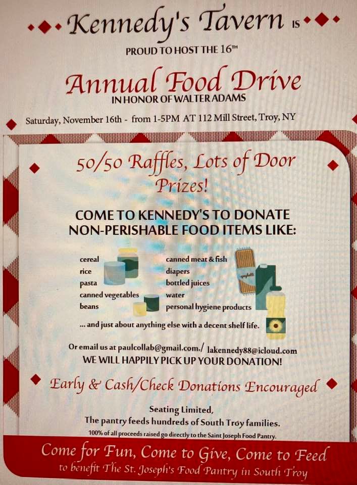 Annual Food Drive for St Joseph's food Panty