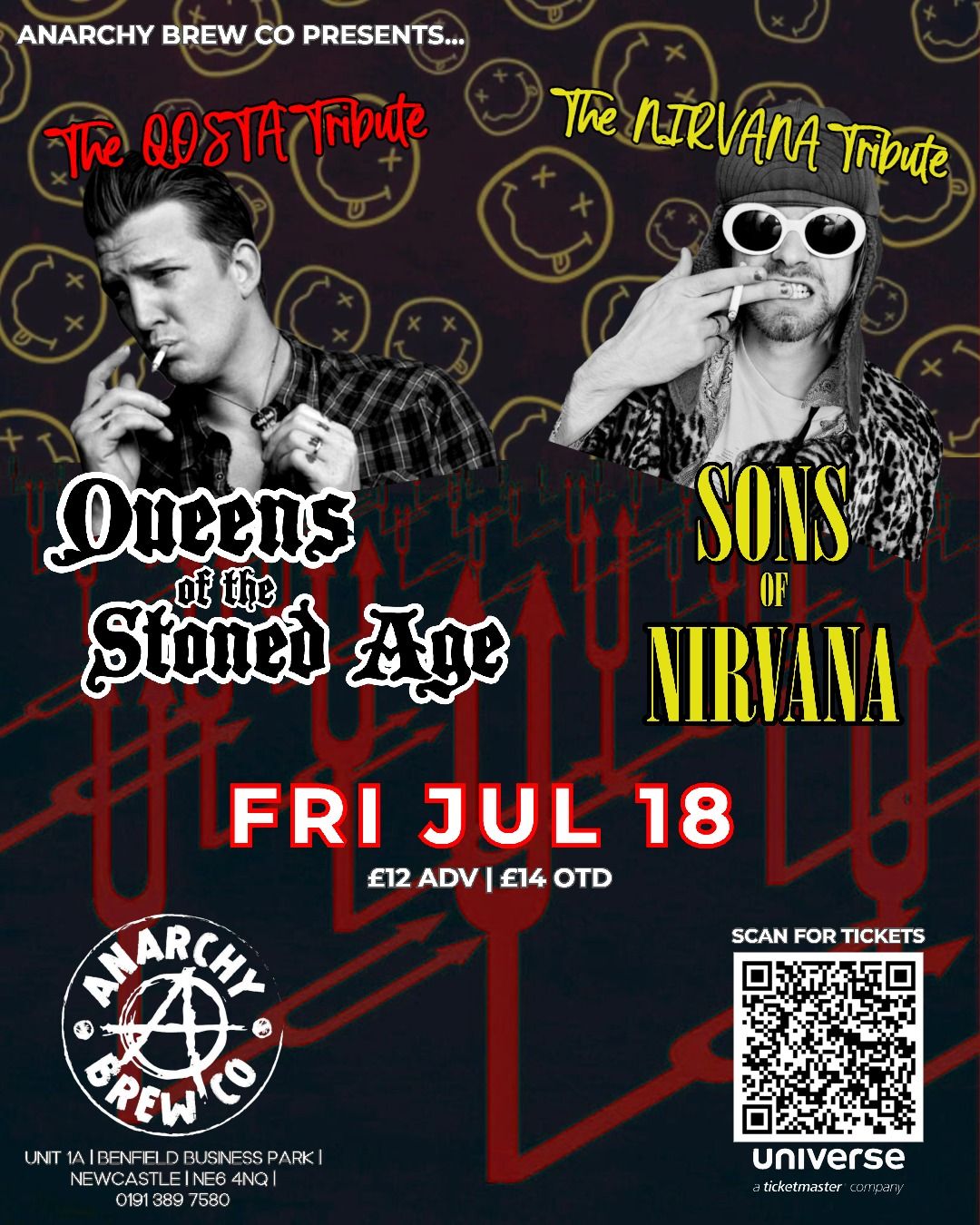 Queens of the Stoned Age & Sons of Nirvana Live @ Anarchy Brew, Newcastle