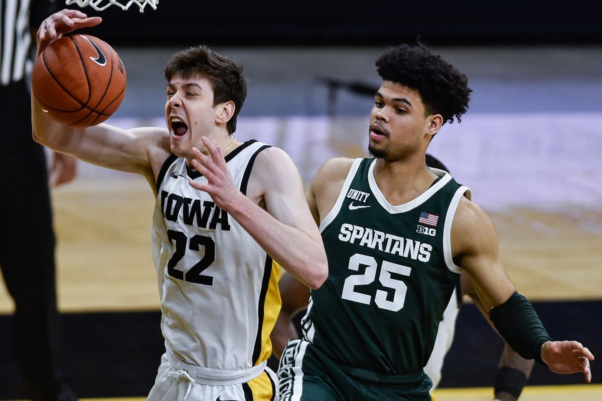 Michigan State Spartans at Iowa Hawkeyes Mens Basketball