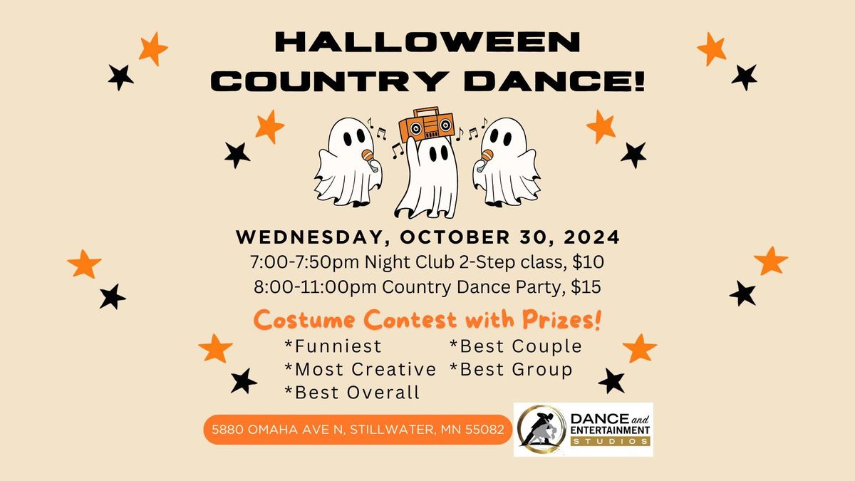 Wed. 10\/30\/24 Halloween Country Dance!