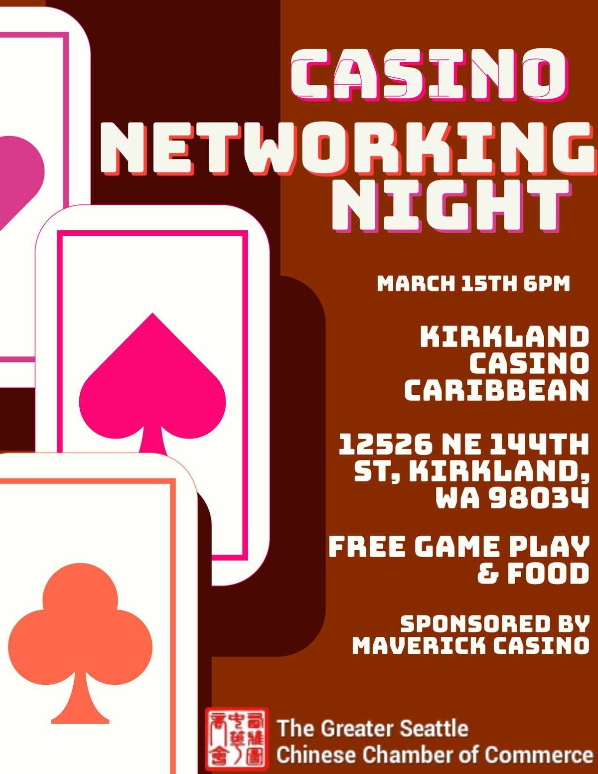 TGSCCC x Maverick Casino Networking Event FREE