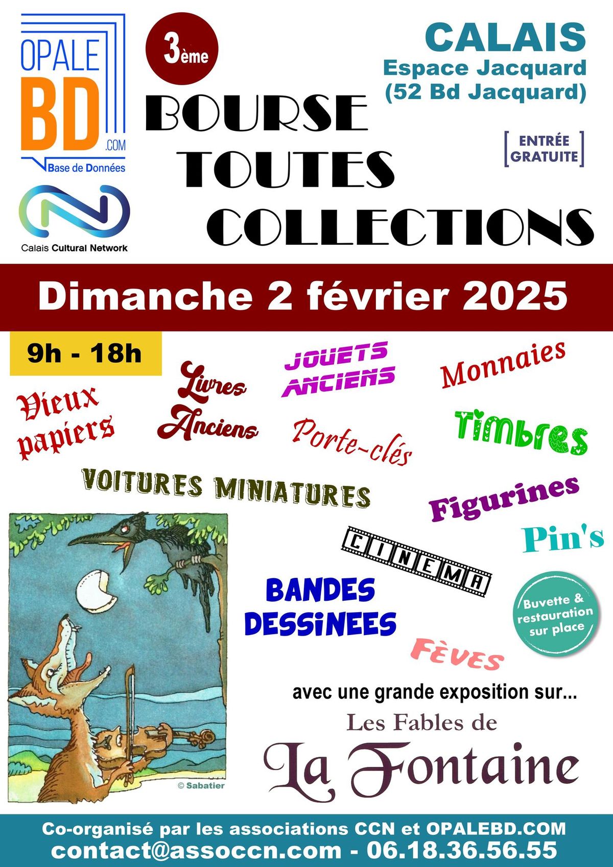 3\u00e8me Bourse toutes collection + Exposition sur "Les fables de La Fontaine"