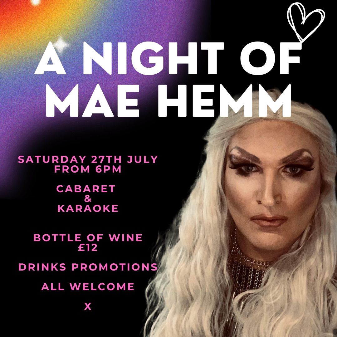 A Night of Mae Hemm - Unofficial Malvern Pride Party